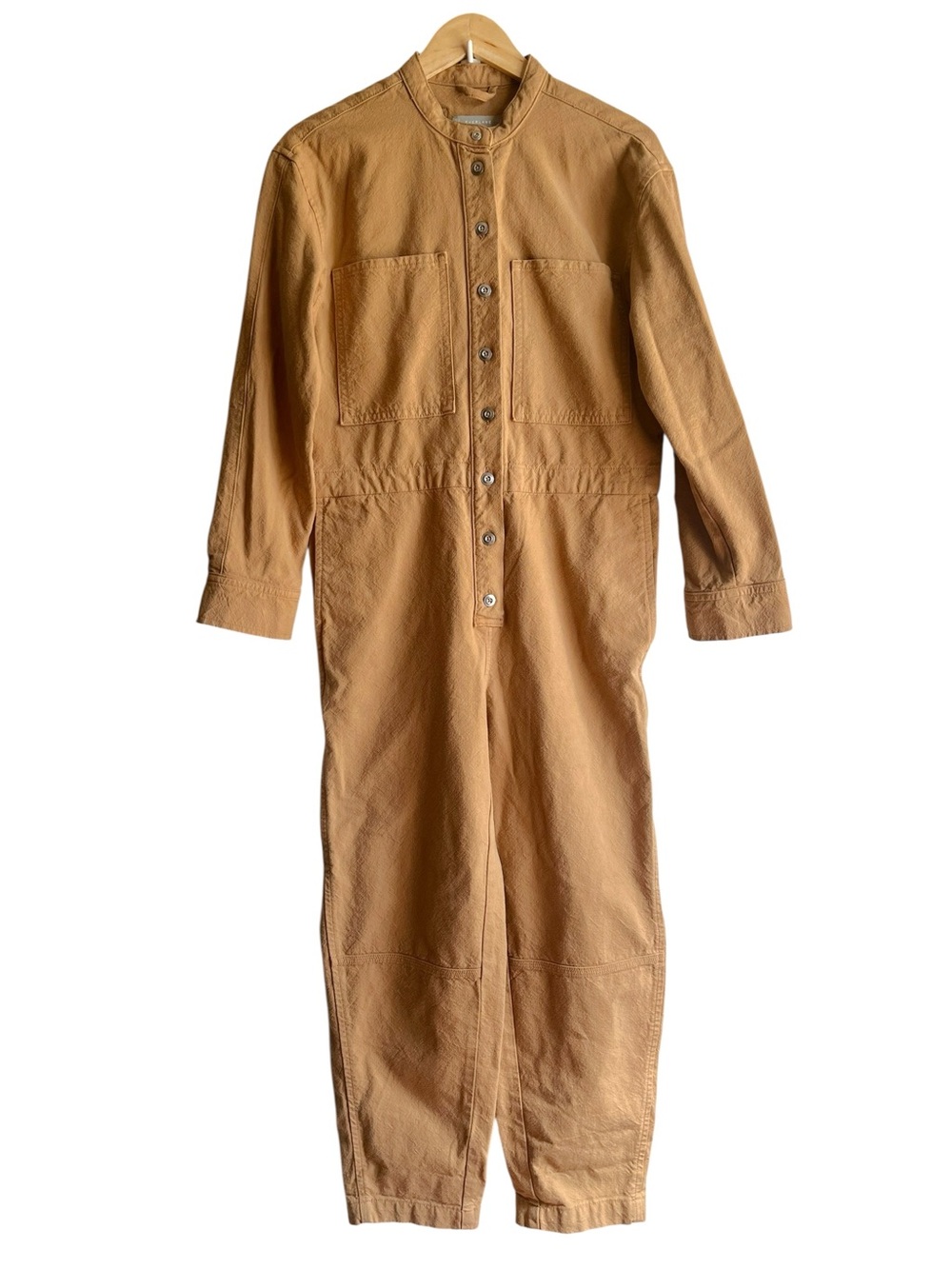 Everlane Canvas Organic Cotton Coverall Mustard S - Picture 16 of 16